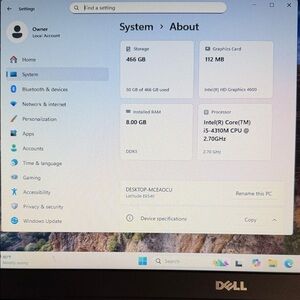 Dell Latitude E6540 Laptop - Black